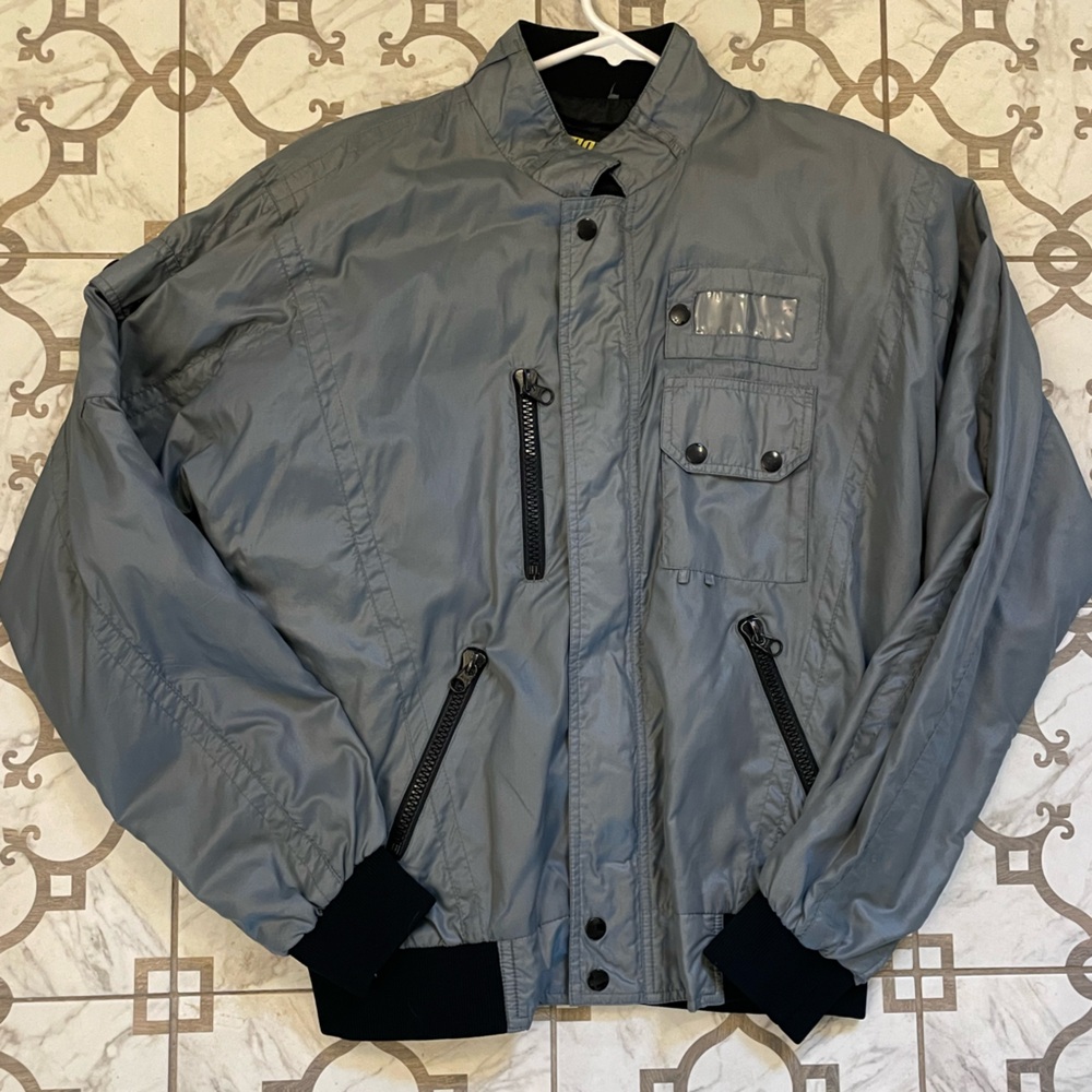 Men's Gray Motorcycle Jacket
